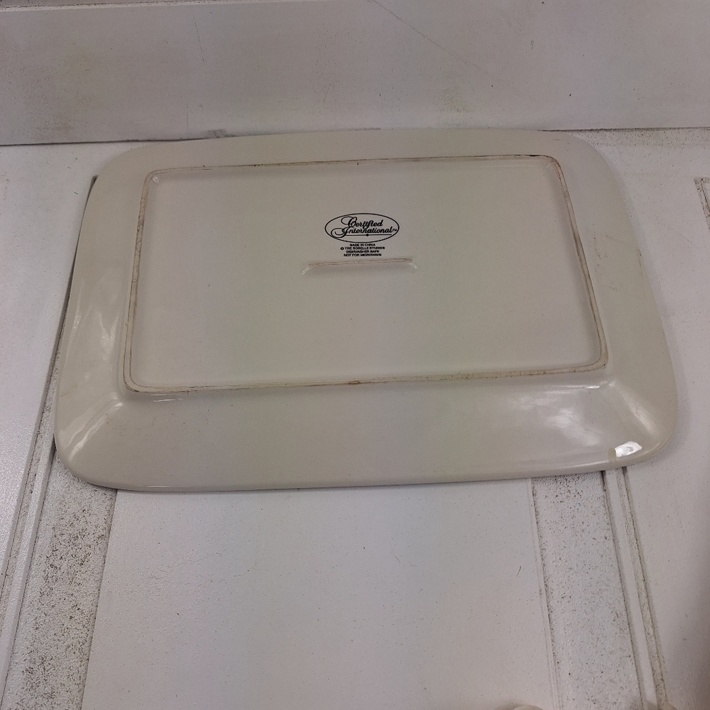Vintage Certified International Italian "La Caffe" Elongated Platter - Picture 6 of 6